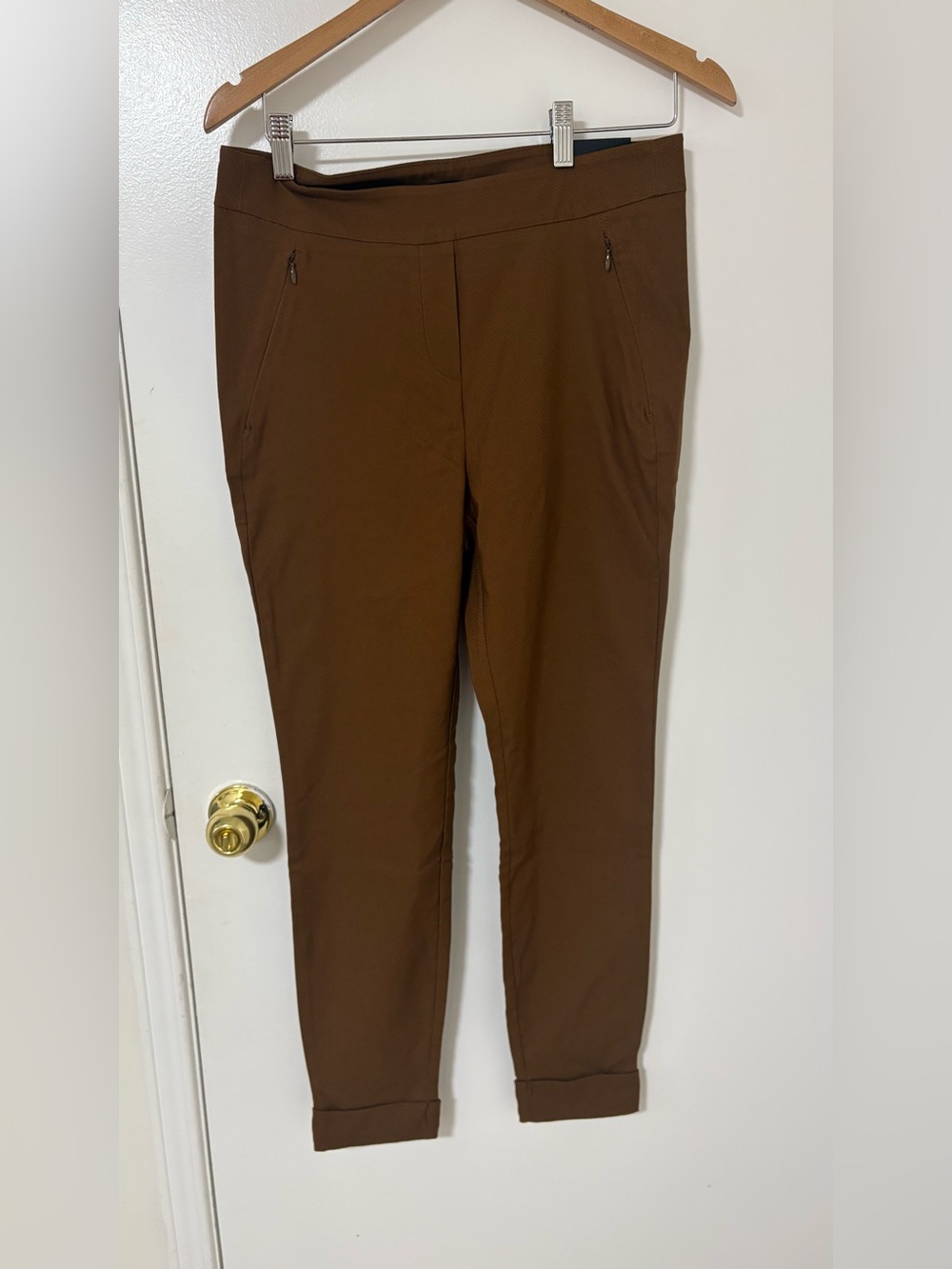 RW&CO. Brown Stretch Jogger Pants